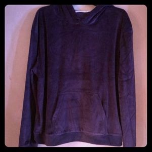 Beautiful purple velvet hoodie